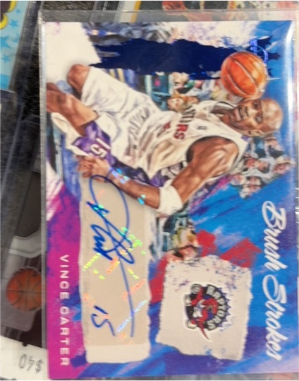 2022-23 Panini Court Kings Brush Strokes #BR-VCA Vince Carter — front