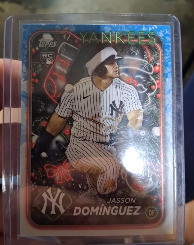 2024 Topps Holiday #H75 Jasson Dominguez — front