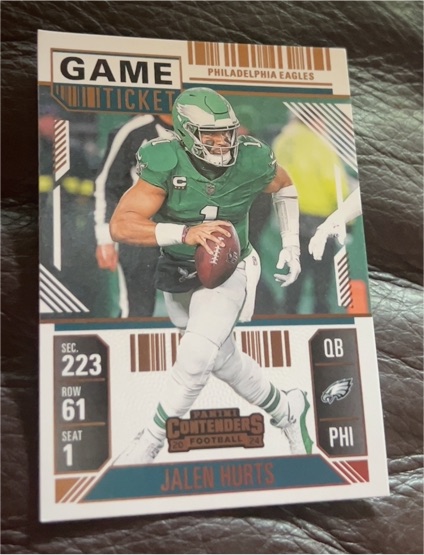 2024 Panini Contenders Game Ticket #79 Jalen Hurts — front