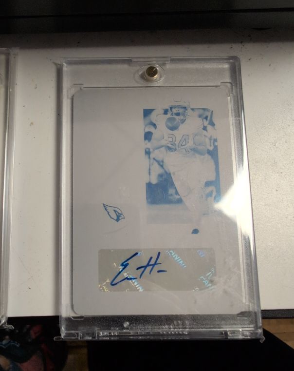 2000 Playoff Contenders Edgerrin James Printing Plate — front
