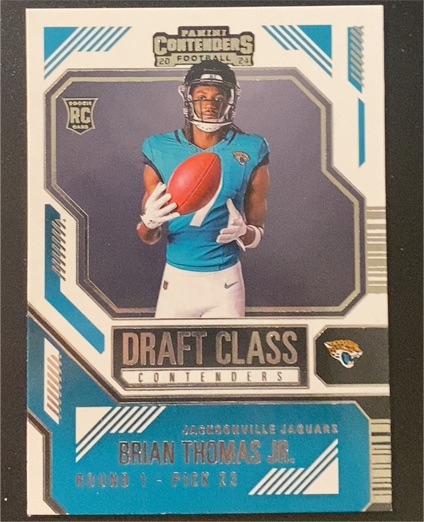 2024 Panini Contenders #14 Brian Thomas Jr. Draft Class — front