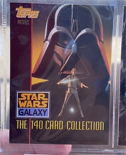 1993 Topps Star Wars Galaxy #1 Title Card Darth Vader & Luke Skywalker — front