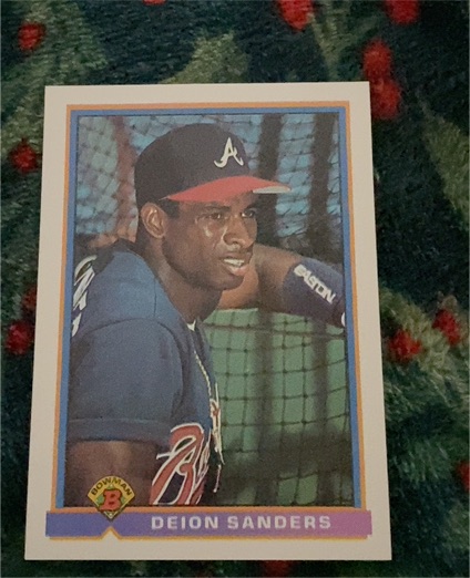 1991 Bowman #588 Deion Sanders — front