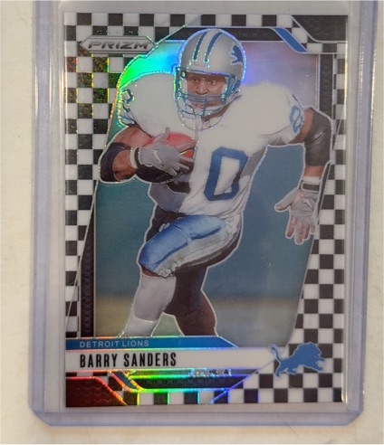 2024 Panini Prizm Black and White Checkerboard Barry Sanders — front