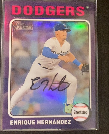2024 Topps Heritage #475 Enrique Hernández — front