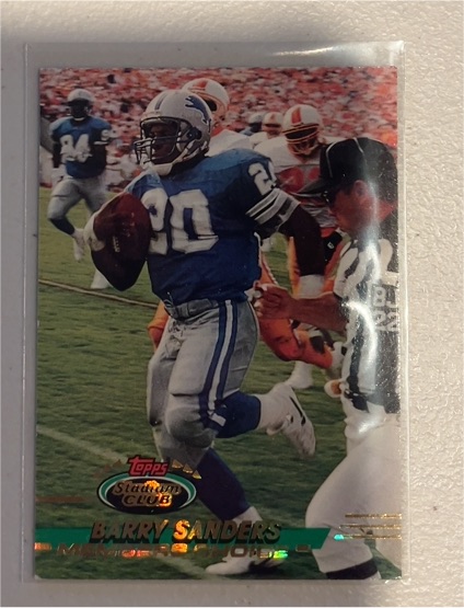 1993 Topps Stadium Club #496 Barry Sanders — front