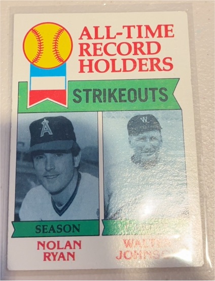1979 Topps #417 Nolan Ryan Walter Johnson — front