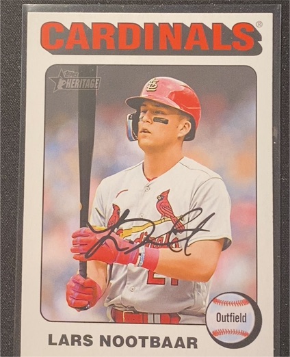 2024 Topps Heritage #Cardinals Lars Nootbaar — front