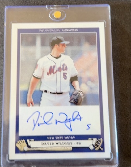 2005 Upper Deck Origins Signatures David Wright — front