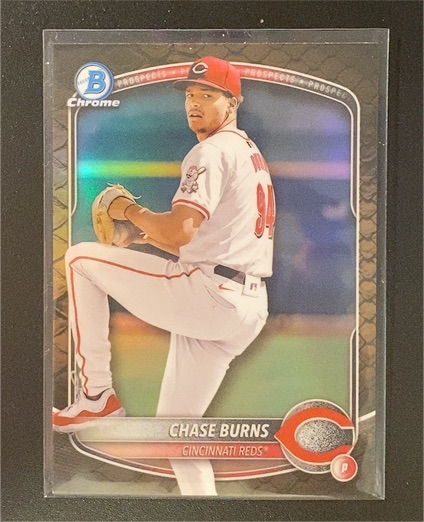 2025 Bowman Chrome Prospects #BCP-122 Chase Burns — front