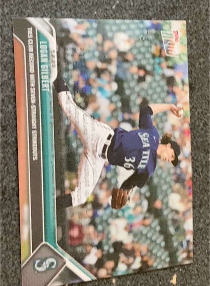 2023 Topps Now #256 Logan Gilbert — front
