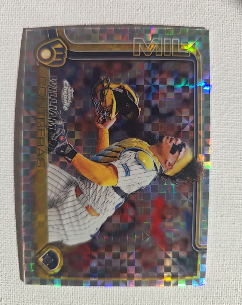2025 Topps Chrome #25 William Contreras — front