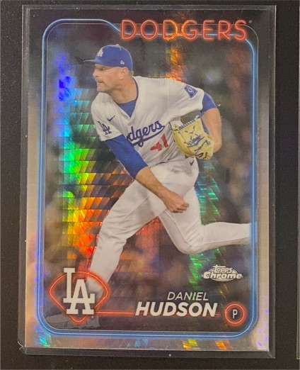 2024 Topps Chrome Update #USC19 Daniel Hudson — front