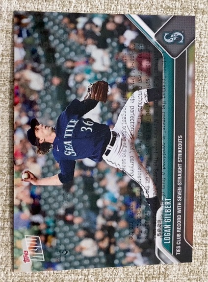 2023 Topps Now #256 Logan Gilbert — front
