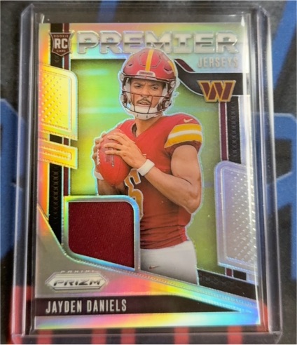 2024 Panini Prizm Premier Jerseys #PJ-JDS Jayden Daniels — front