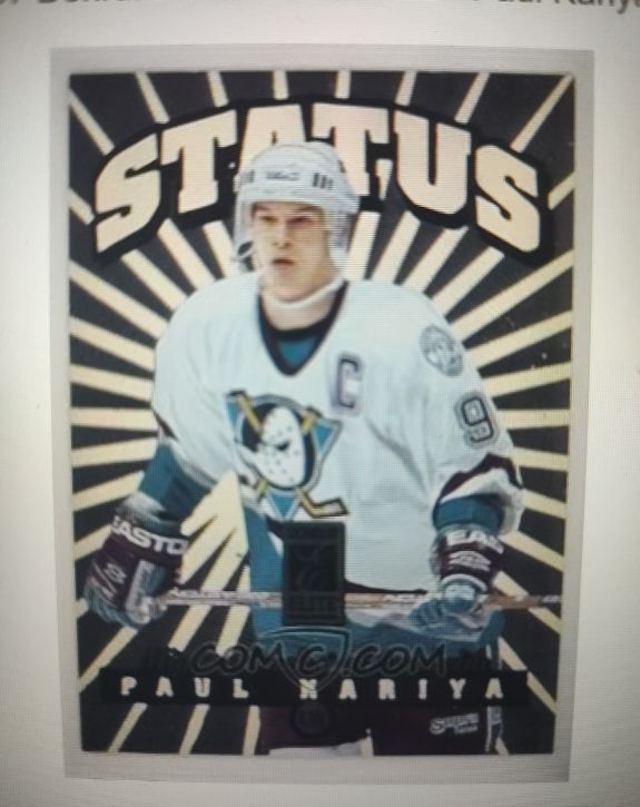 1996-97 Donruss Elite Status #8 Paul Kariya — front