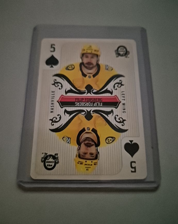 2024-25 O-Pee-Chee Playing Cards #5 Filip Forsberg — front