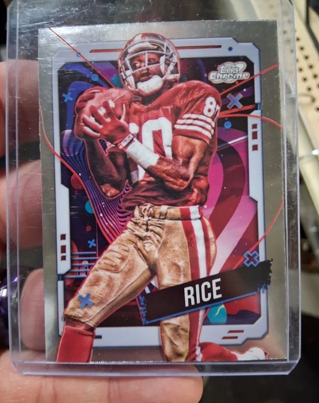 2024 Topps Chrome Cosmic Football #90 Jerry Rice — front