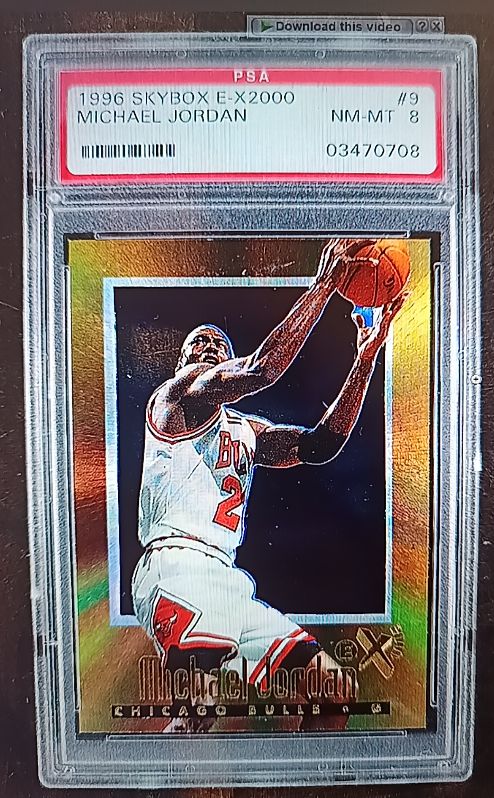 1996 Skybox E-X 2000 #9 Michael Jordan — front
