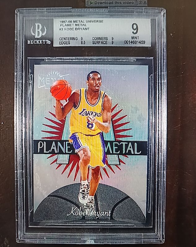 1997-98 Skybox Metal Universe #3 Kobe Bryant Planet Metal — front