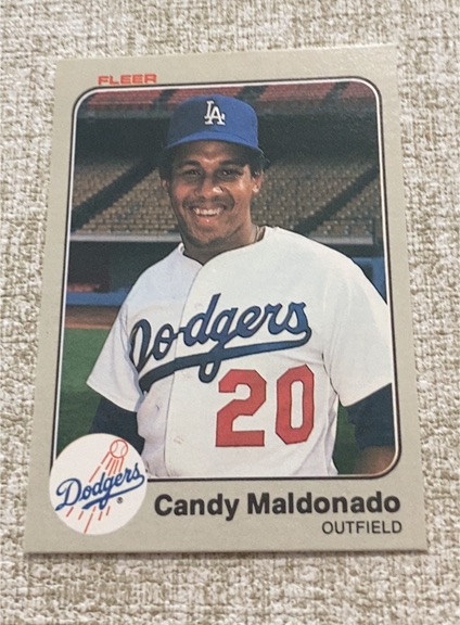 1983 Fleer #212 Candy Maldonado — front