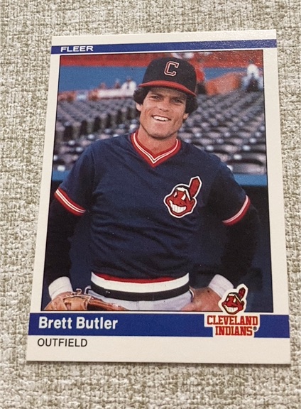 1984 Fleer Update #U-21 Brett Butler — front