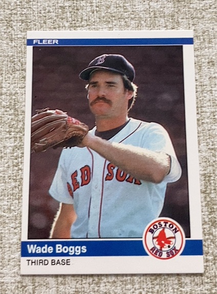 1984 Fleer #392 Wade Boggs — front
