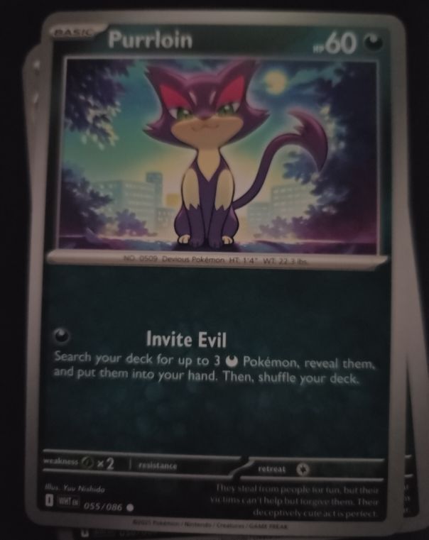 2023 Pokémon SV: White Flare #055 Purrloin — front