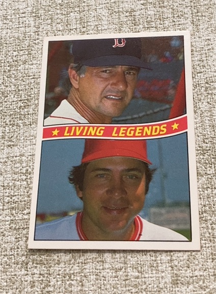 1984 Donruss #B Living Legends Carl Yastrzemski / Johnny Bench — front