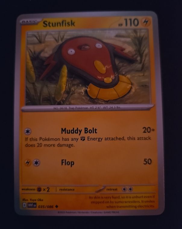 2023 Pokémon SV: White Flare #035 Stunfisk — front