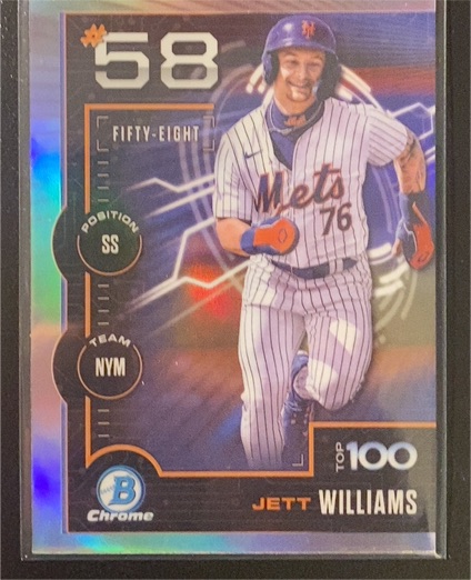 2025 Bowman Chrome #BTP-58 Jett Williams — front