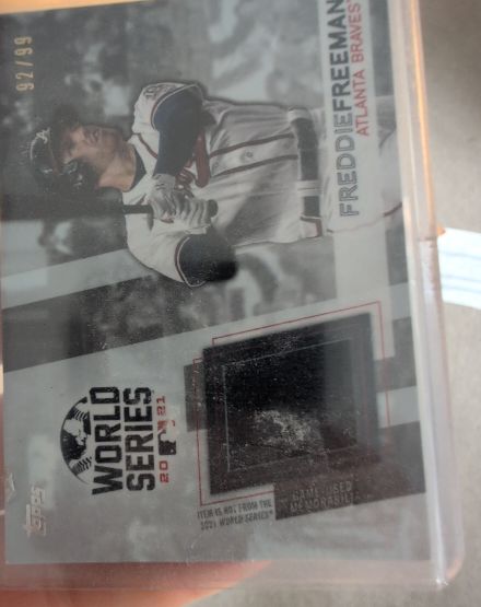 2021 Topps World Series #WCAR-FF Freddie Freeman — front