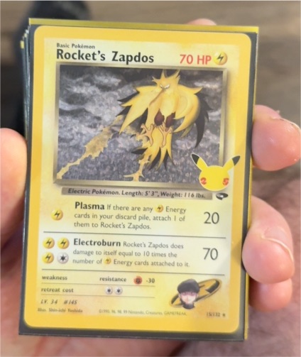 2021 Pokémon Celebrations: Classic Collection #15 Rocket's Zapdos — front