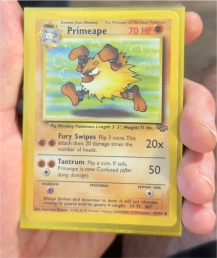 1999 Pokémon Jungle #43 Primeape — front