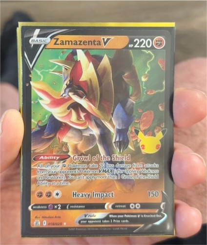 2021 Pokémon TCG Celebrations #018 Zamazenta V — front