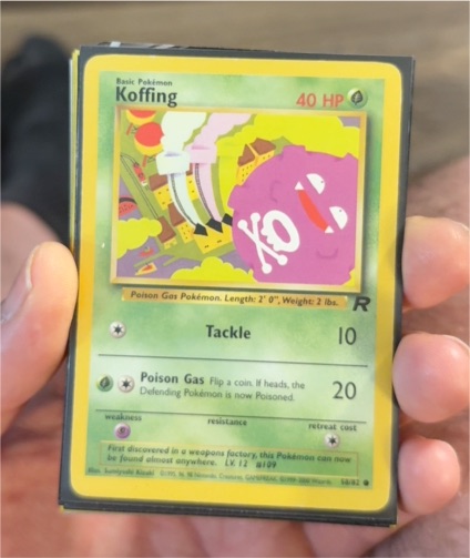 1999 Pokémon Team Rocket #58 Koffing — front