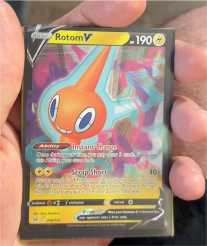 2022 Pokémon TCG Lost Origin #058 Rotom V — front