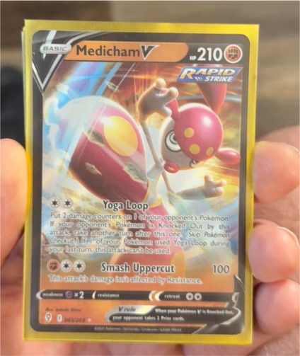 2022 Pokémon TCG Evolving Skies #083 Medicham V — front
