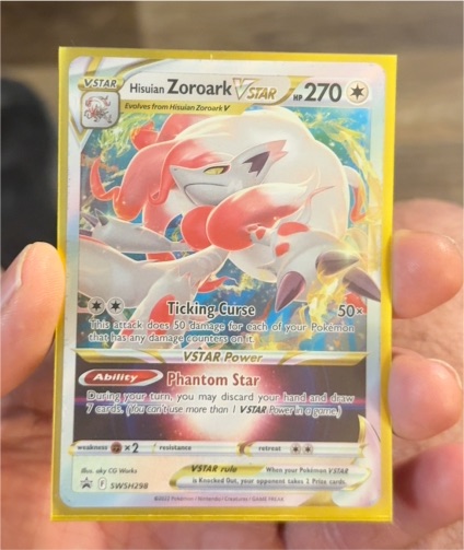 2022 Pokémon Hisuian Zoroark VSTAR SWSH298 — front