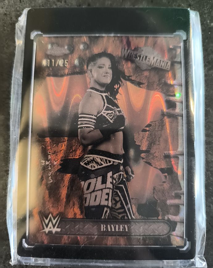 2025 Topps Chrome WWE Cactus Jack WrestleMania #47 Bayley — front
