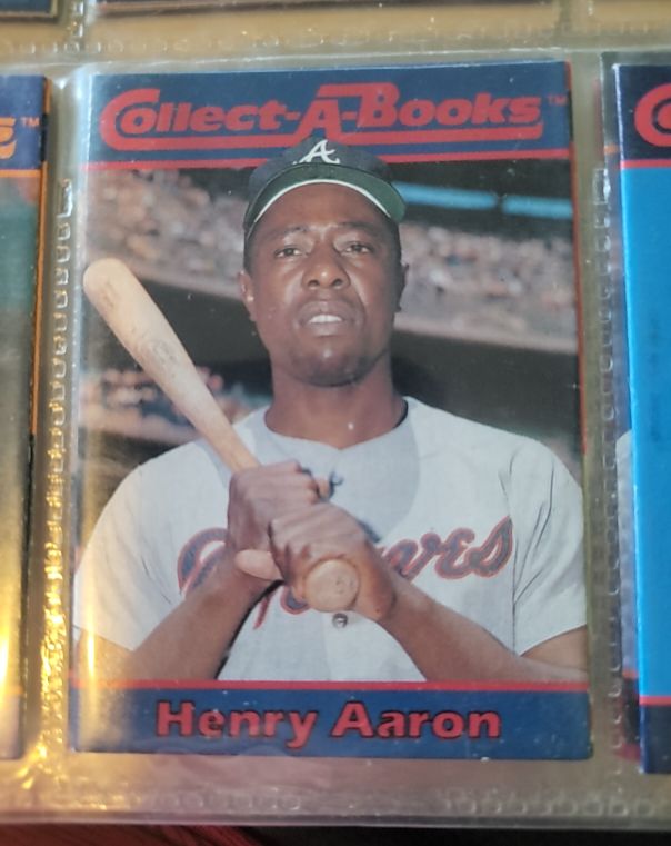 1990 Collect-A-Books #22 Henry Aaron — front