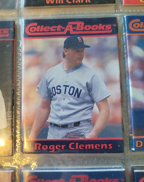 1990 Collect-A-Books #19 Roger Clemens Boston Red Sox — front