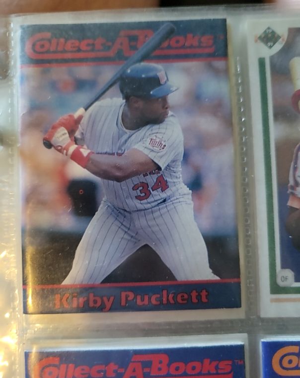 1990 Collect-A-Books #34 Kirby Puckett — front