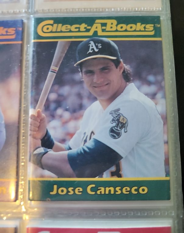 1990 CMC Collect-A-Books #25 Jose Canseco — front