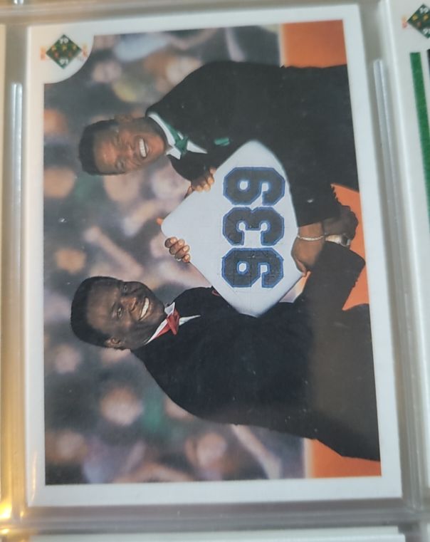 1991 Upper Deck #636 Lou Brock / Rickey Henderson — front