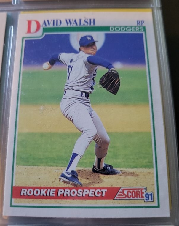 1991 Score #351 David Walsh — front