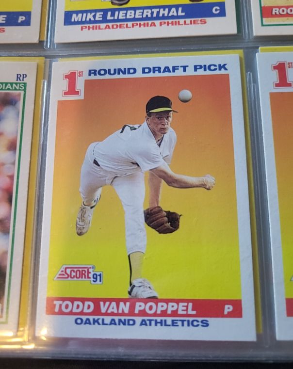 1991 Score #1st Round Draft Pick Todd Van Poppel — front