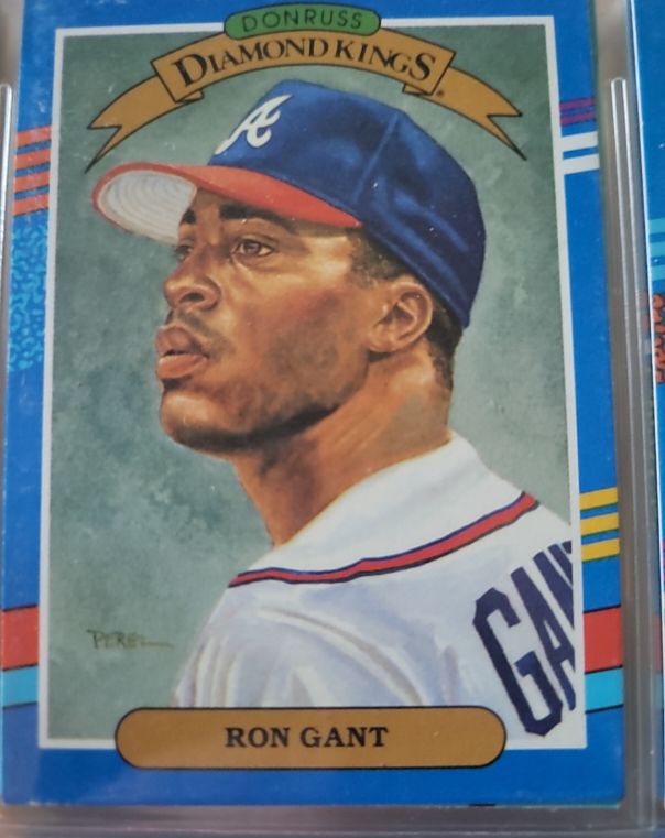 1990 Donruss Diamond Kings #10 Ron Gant — front