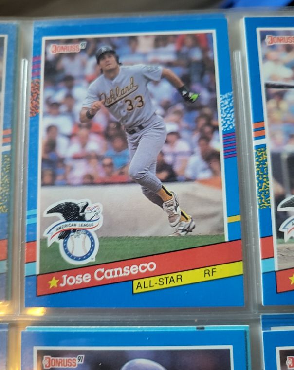 1991 Donruss #50 Jose Canseco Oakland Athletics — front