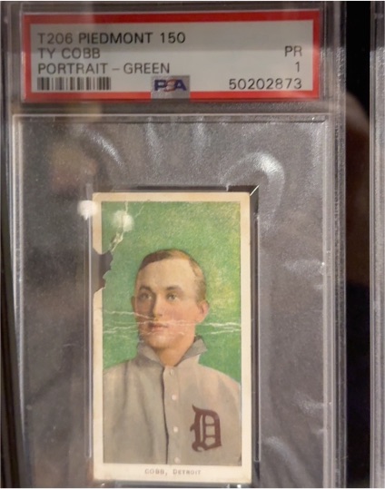 1909 T206 Piedmont #150 Ty Cobb — front